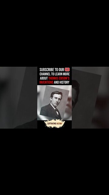 How Did Thomas Edison Become an Inventor? #shorts
