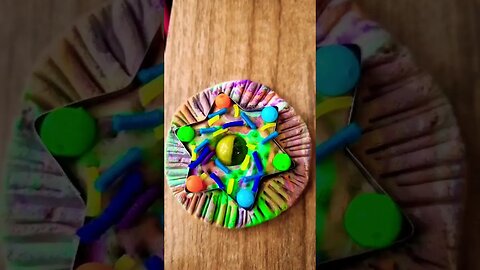 DIY How to make polymer clay cookies #shorts