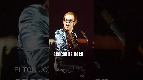 Elton John • Crocodile rock (lyric video) #Shorts