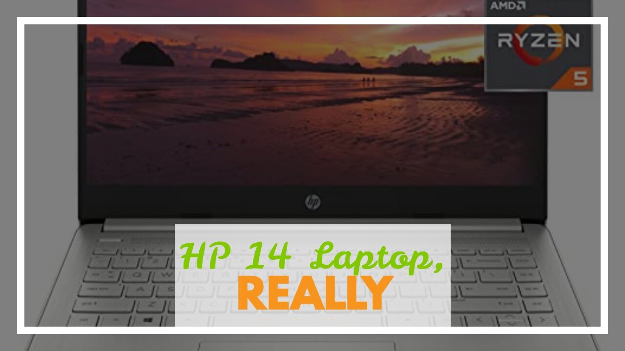 HP 14 Laptop, AMD Ryzen 5 5500U, 8 GB RAM, 256 GB SSD Storage, 14-inch Full HD Display, Windows...