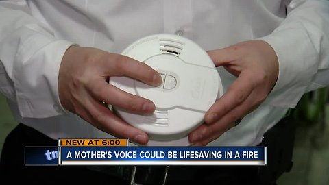 Fire alarm with mother's voice could be more effective