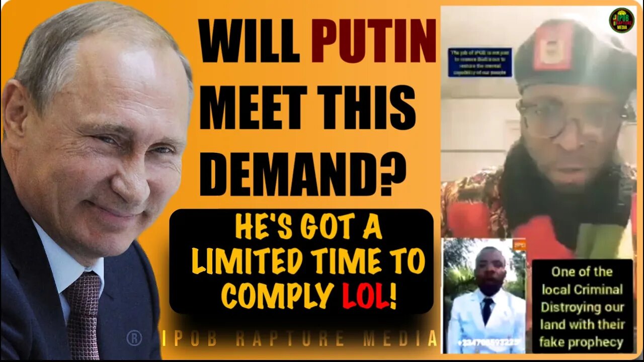 WILL PUTIN BE ABLE TO COMPLY TO THIS DEMAND?