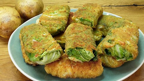 Cabbage with potatoes tastes better than meat. Why didn't I know about this cabbage recipe? ASMR