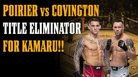 The REAL REASON UFC is Making Poirier vs Covington REVEALED!!!