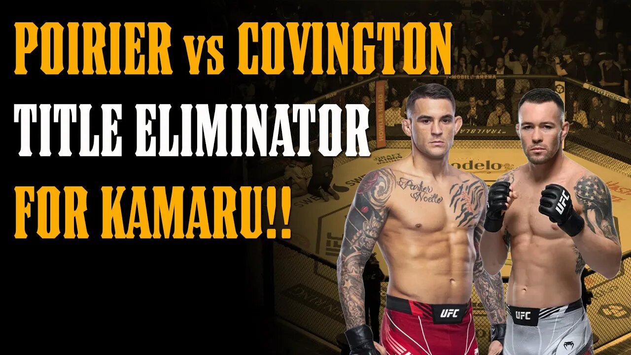 The REAL REASON UFC is Making Poirier vs Covington REVEALED!!!