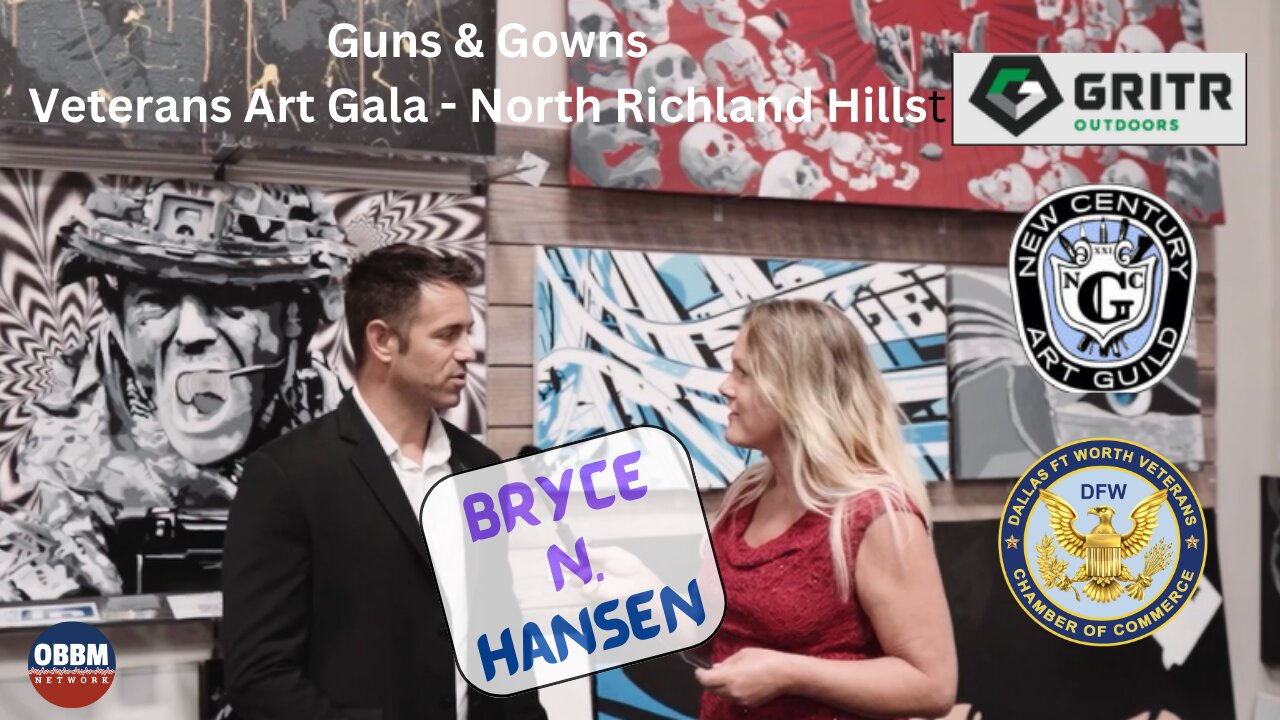 Artist Bryce N. Hansen - Guns & Gowns Veterans Art Gala #DFW 2023