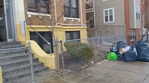 the aftermath of a fire on Blue Hill Ave