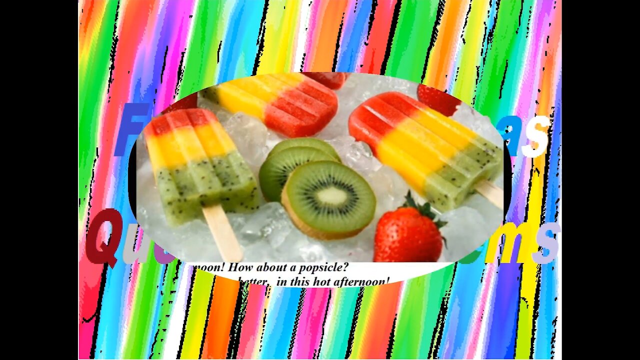 Good afternoon, how about a popsicle? Wish you a delicious afternoon! [Message] [Quotes and Poems]