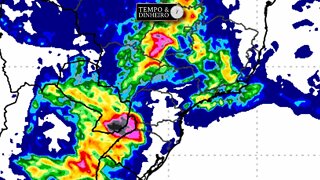 Chuva em várias regiões com destaque para o estado de MG e Nordeste