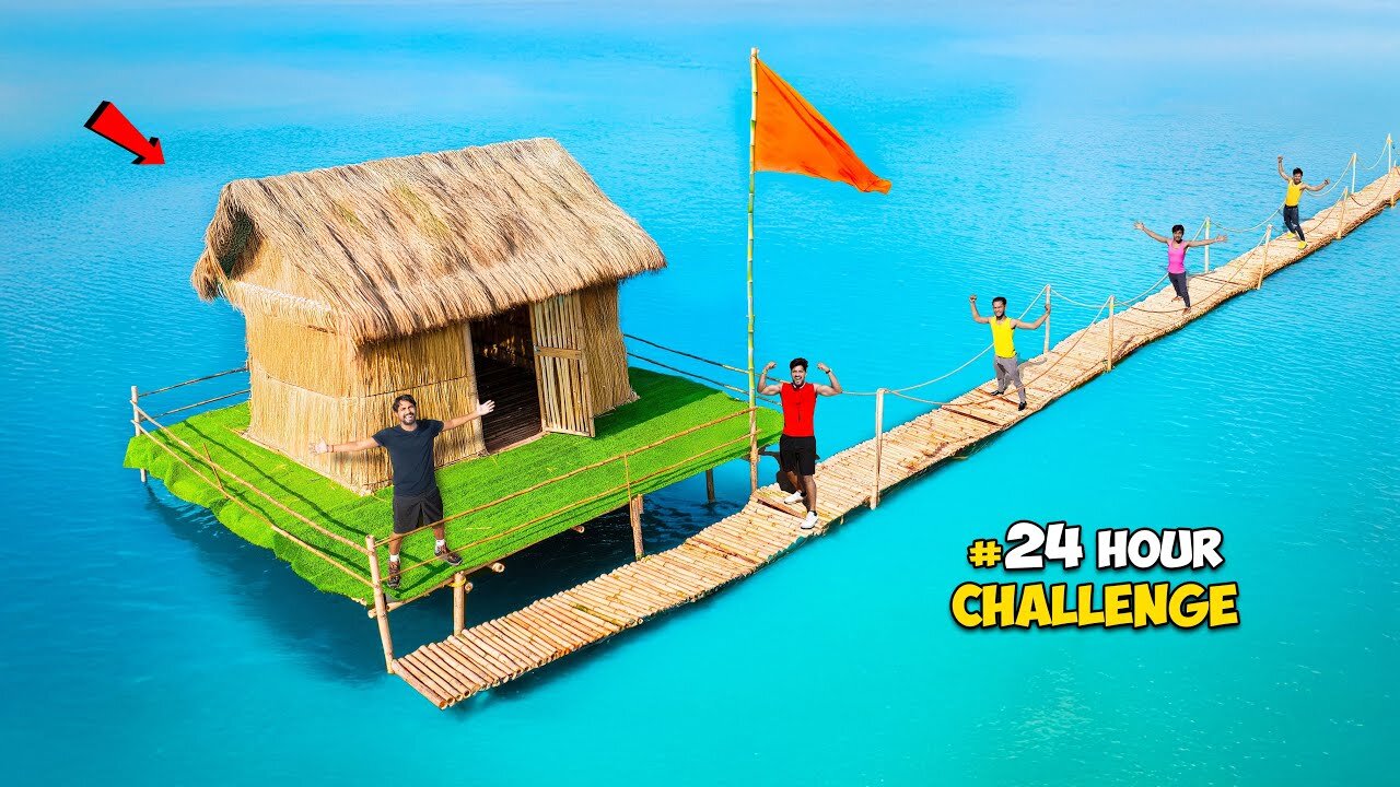 Living 24 Hours In Water...लेकिन पानी में साँप है 😰 Challenge Accepted