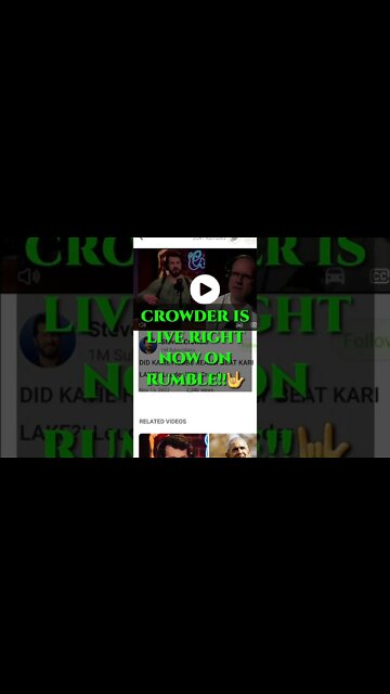 LOUDER WITH CROWDER - Steven Crowder is LIVE ON RUMBLE. Right Now. 🤟✨️💯🇺🇲🇺🇲🇺🇲