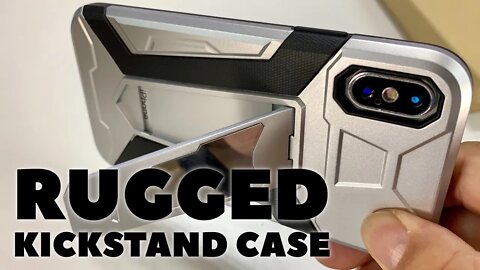 Silver Hybrid Armor Case for iPhone Xs by NOHON Review