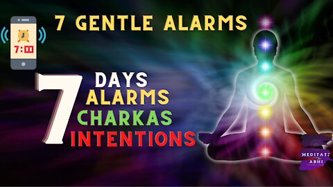 Wake Up Alarm for each day of the week with 7 Intention