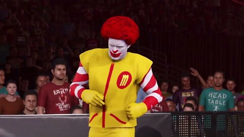 WWE2K22: Ronald McDonald Full Entrance