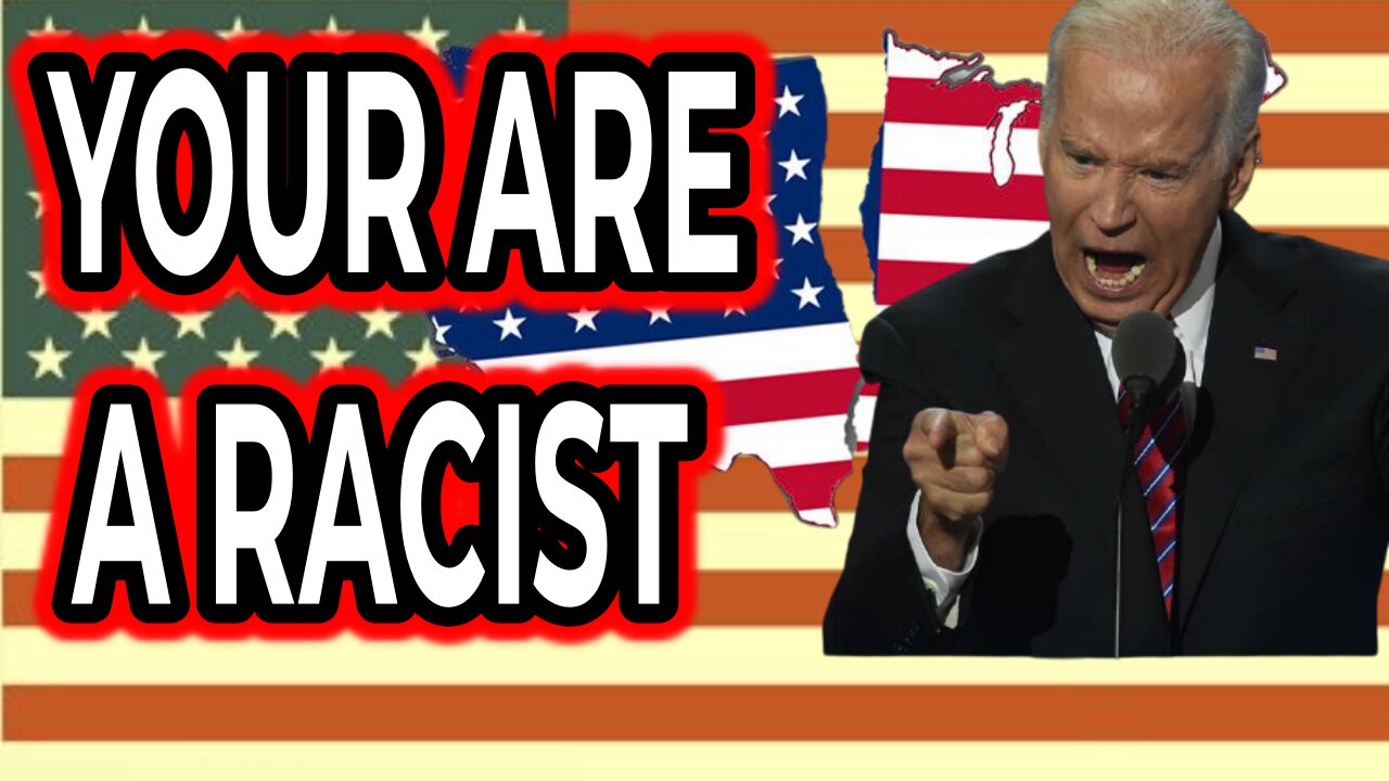 Don't agree with Biden? You are a white supremacist. How badly do these people suck?