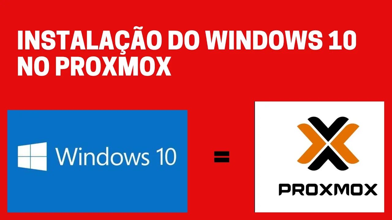 Instalação do Windows 10 no Proxmox...