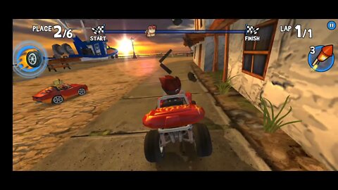 beach buggy racing: easy Street # 1 videogame: carsgamses IOS gameplay