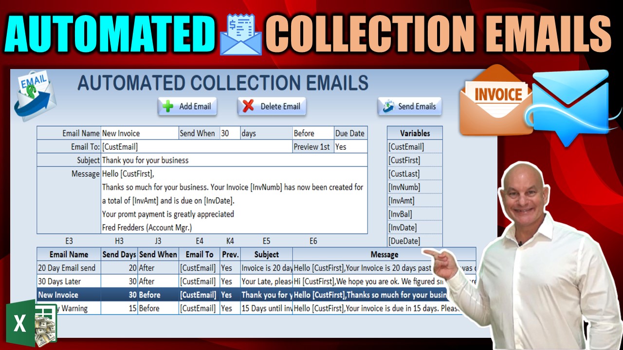 Learn How To Create This Automated Collection & Aging Report Email App In Excel [Free Download]