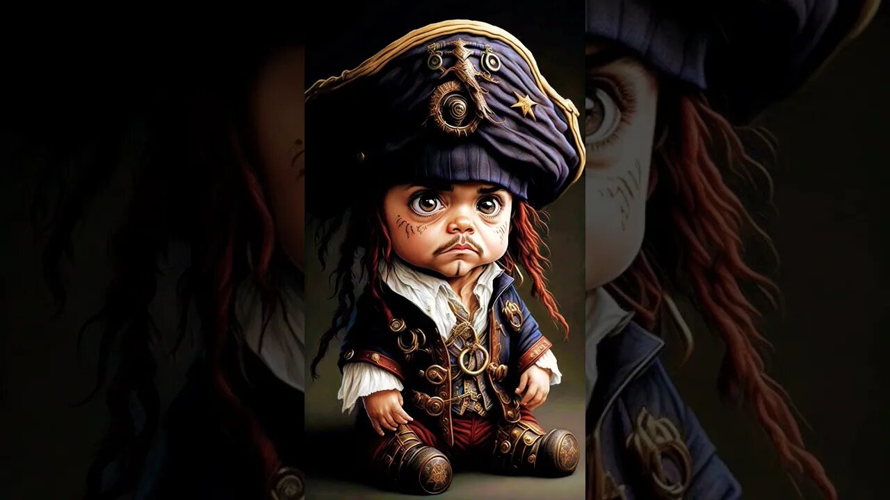 Cute Baby Captain Jack Sparrow #shorts