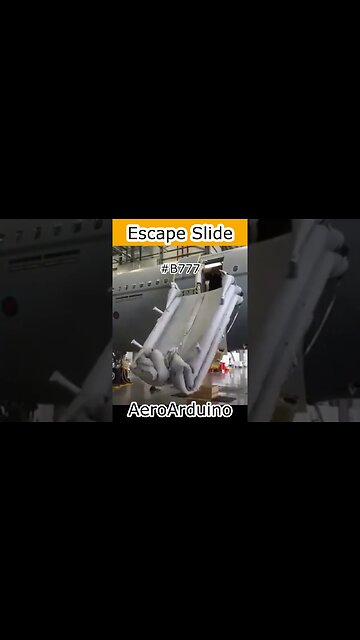 Watch Weird Escape Slide #B777 Hangar Shooting #Aviation #AeroArduino