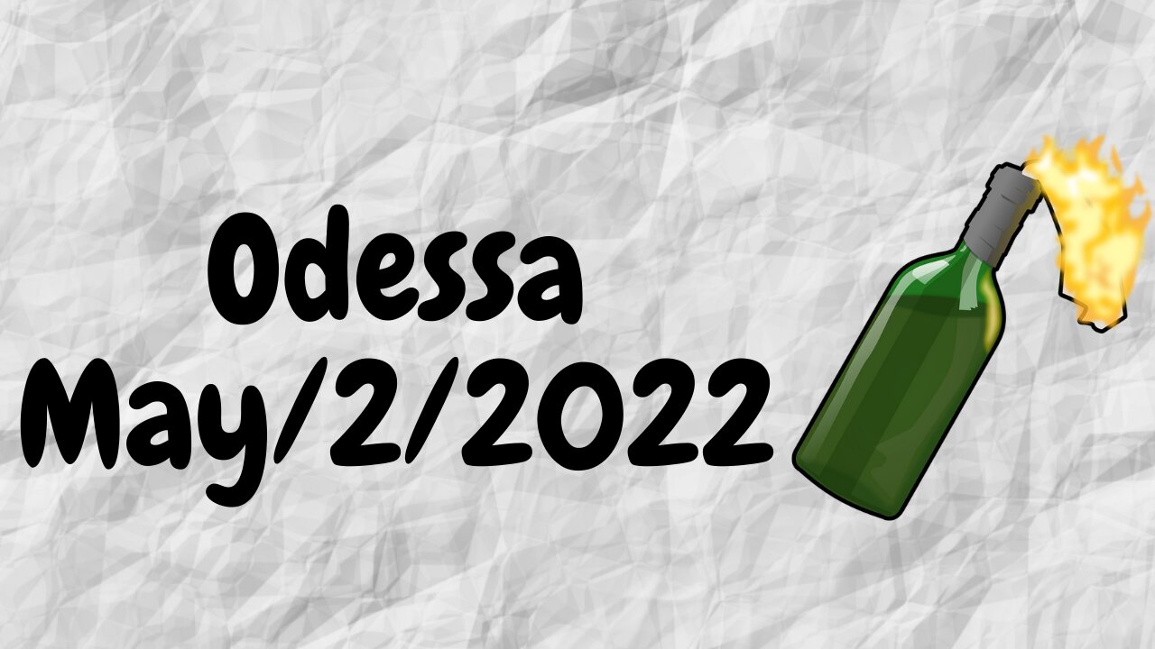 Curfew for Anniversary of Odessa Massacre That Sparked Rebellion. My Opinion.