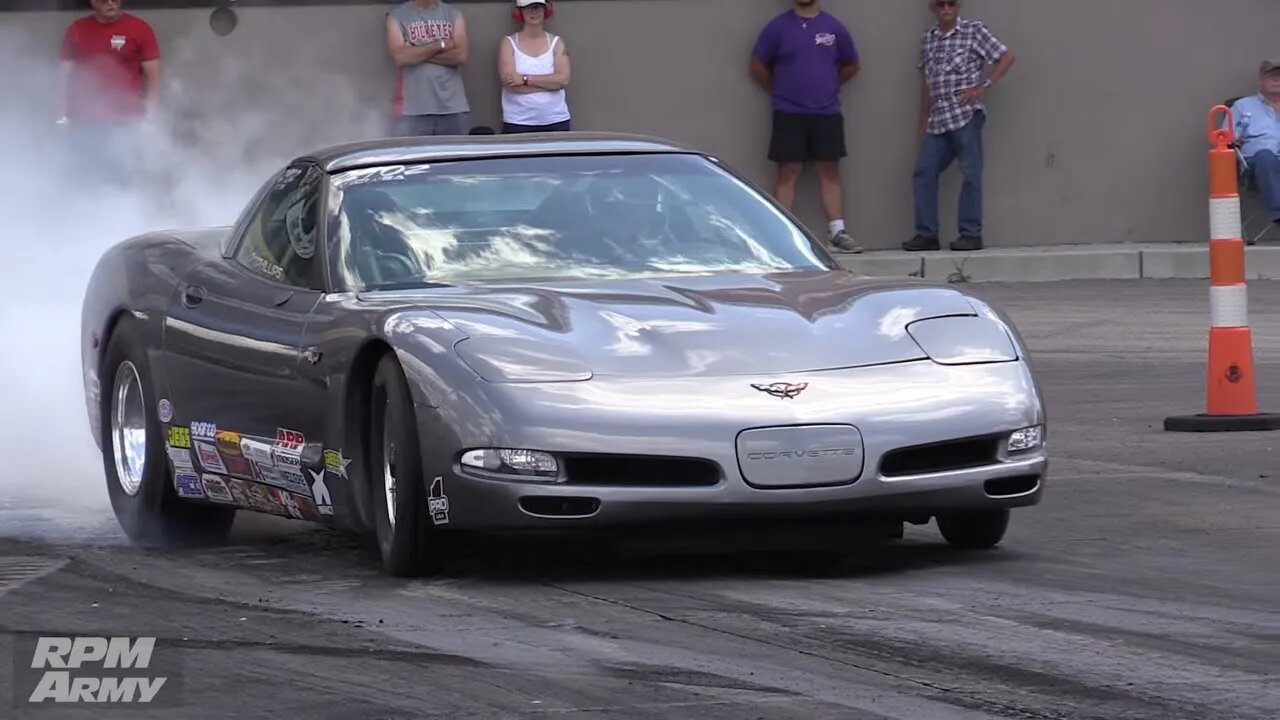 Stock Eliminator Corvette NHRA at National Trail Raceway