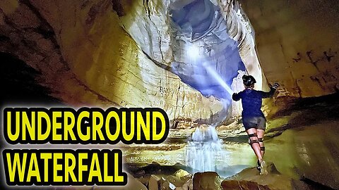 CLIMBING UNDERGROUND WATERFALL!!