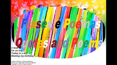 Today is my birthday, I'm so happy, Waiting my congratulations! [Quotes and Poems]