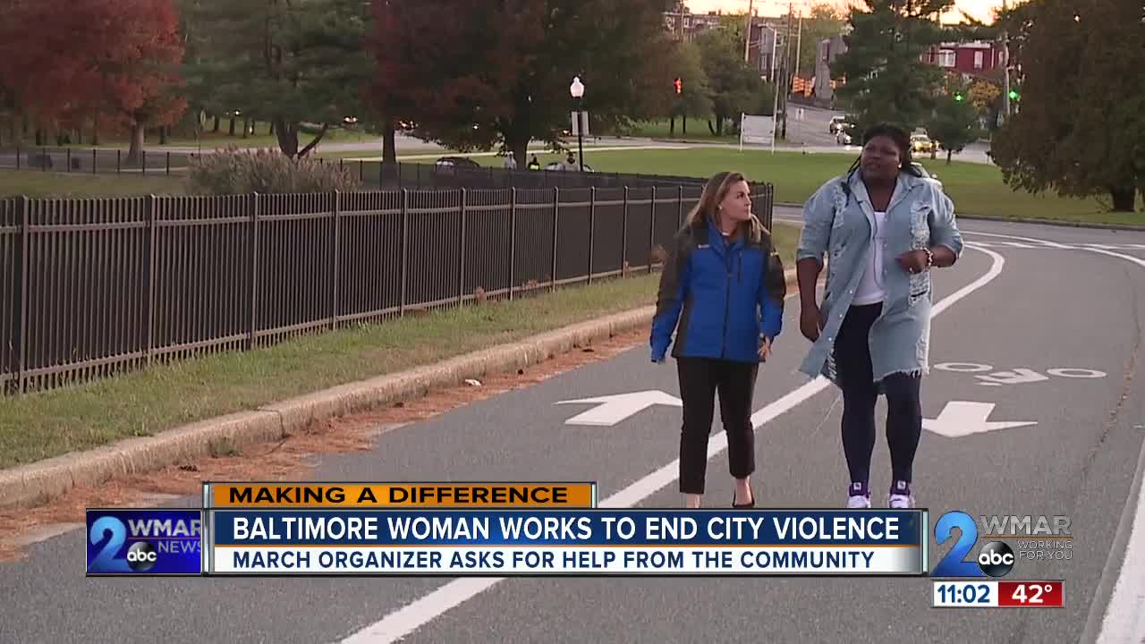 Balimore woman works to end city violence