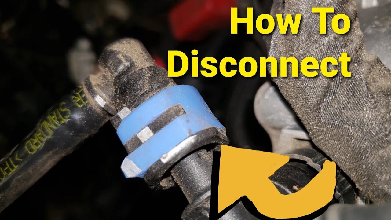 How To Disconnect and Reconnect Ford Line Connector With Blue Lock