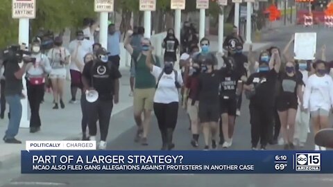 Maricopa County Attorney's Office alleged protesters were gang members in another case