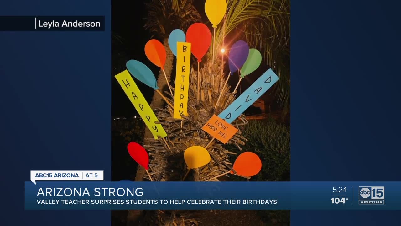 Valley teacher surprises students on their birthday