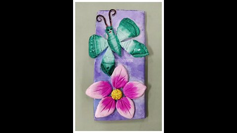 Clay Flower Butterfly