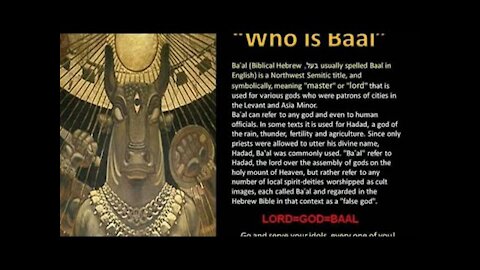 20190204 WHO IS BAAL?