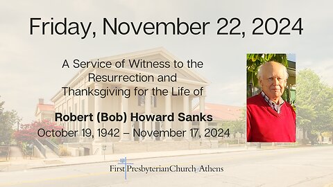 First Presbyterian Church; Athens, GA; November 22, 2024