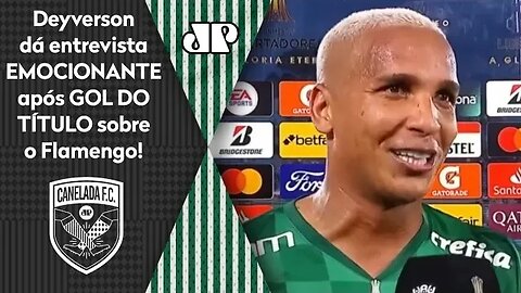 EMOCIONANTE! OLHA o que Deyverson FALOU após gol do TÍTULO do Palmeiras sobre o Flamengo!