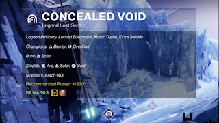 Destiny 2 Legend Lost Sector: Europa - Concealed Void 11-6-21