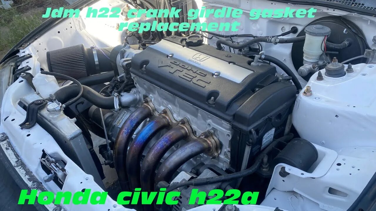 Honda civic Jdm h22a (h to k ) swap part 19