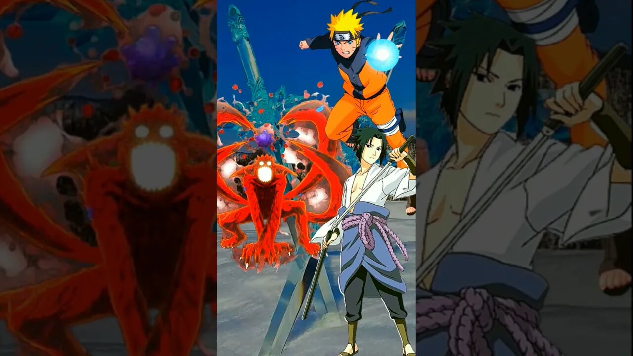WHO IS STRONGEST?? Kurama VS Naruto & Sasuke.#shorts
