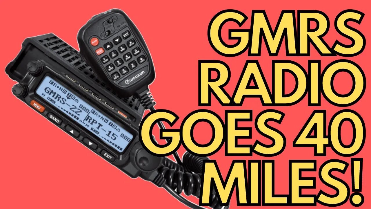 Emergency Family GMRS Radio Goes 40 Miles, Unbelievable! Wouxun KG-1000G GMRS Base/Mobile Radio