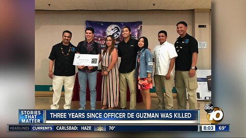 Anniversary of the death of SDPD Officer Jonathan "JD" De Guzman