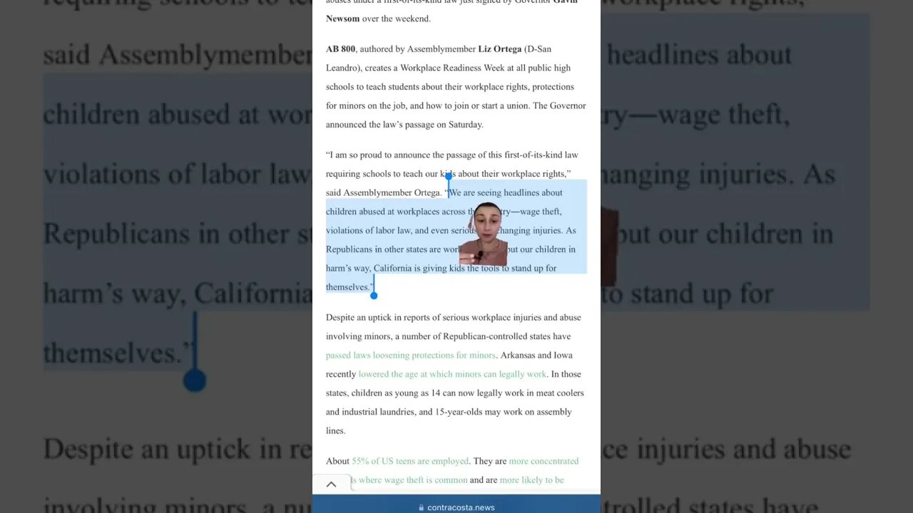 Huge new CA law: all public high schools will teach about forming a union & other labor rights