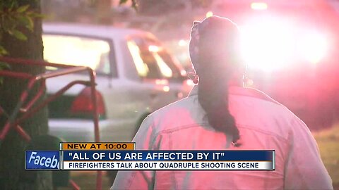 "All of us are affected by it, absolutely:" Firefighters recollect quadruple shooting involving kids