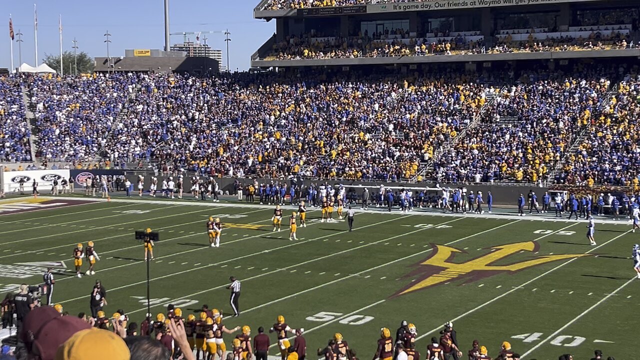 From the Arizona State-BYU game last Saturday afternoon