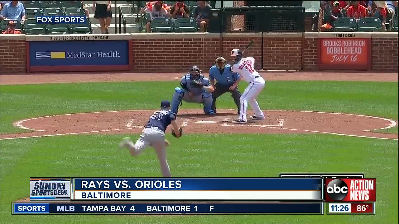 Perfect for 8 innings, Tampa Bay Rays settle for 4-1 win over Baltimore Orioles