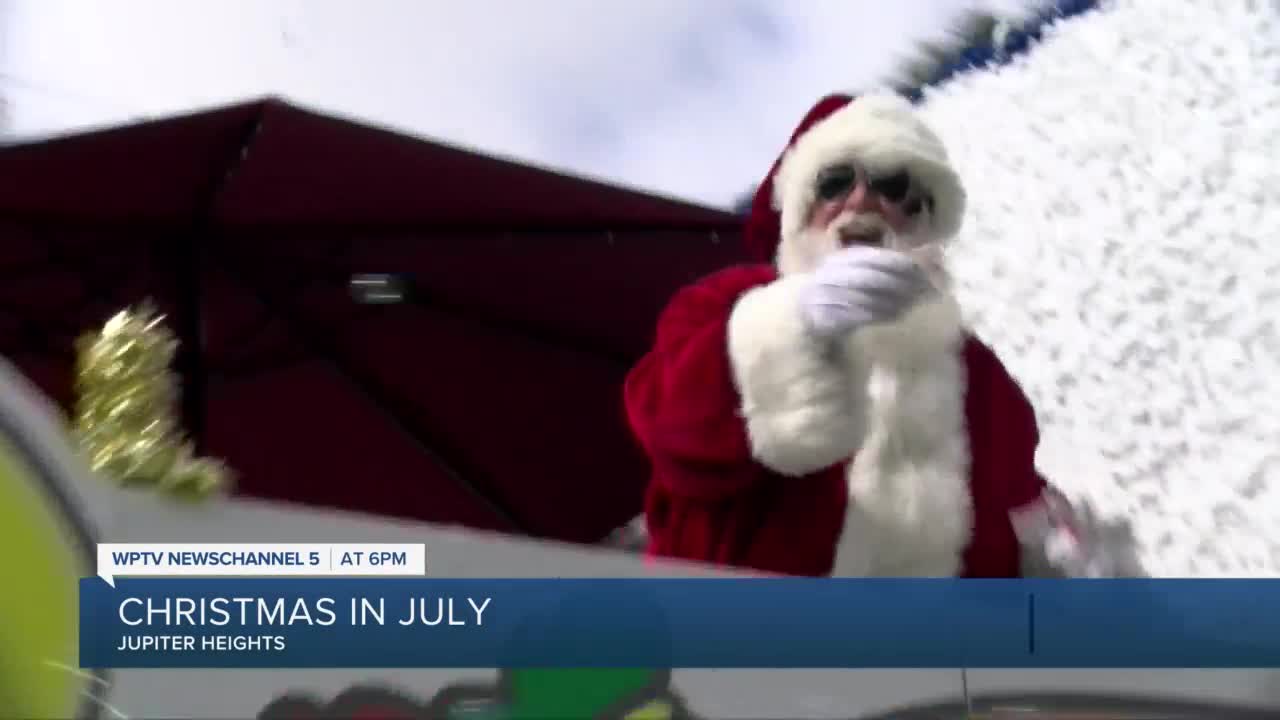 Christmas in July held in Jupiter Heights