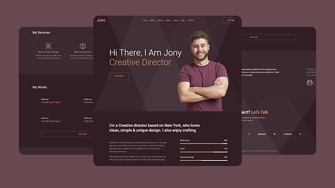 Portfolio Website Design || Free Source Code