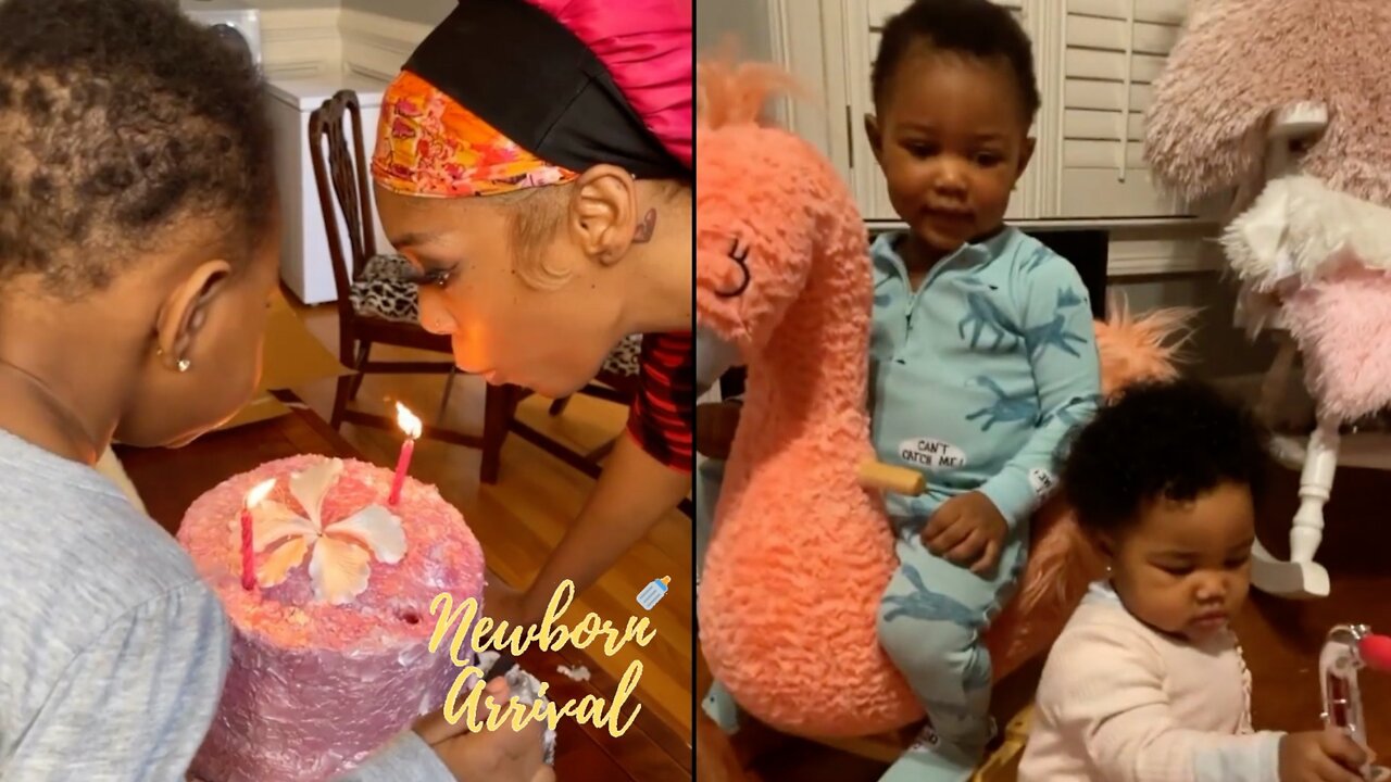 Scrappy & Bambi's Daughter Xylo Helps Mommy Blow Out B-Day Candles! 🎂