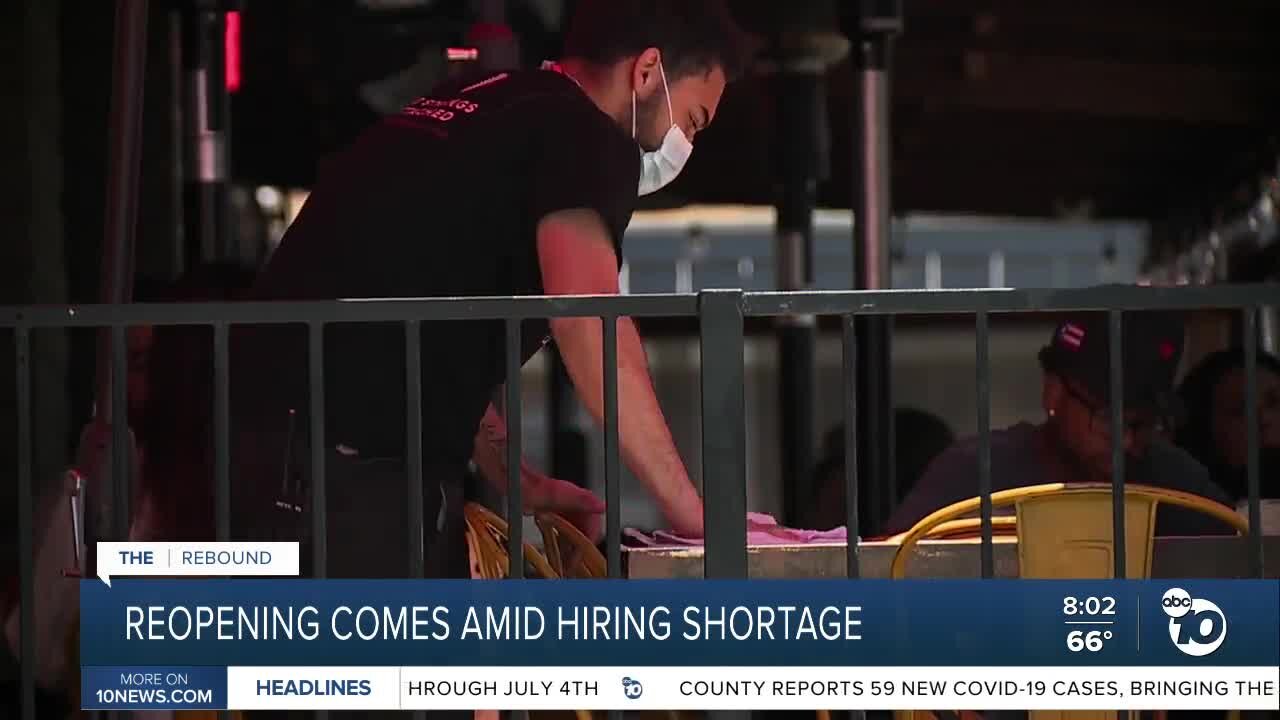 Reopening comes amid hiring shortage