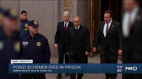 Bernie Madoff dies in prison at 82